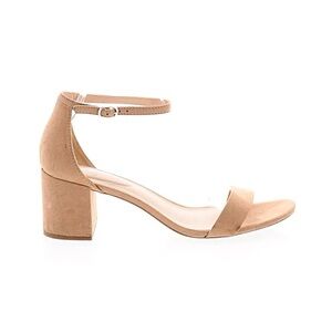 NWT Beige Block Heel Sandals